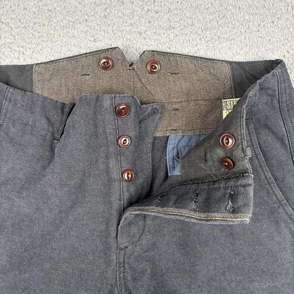 Wallace & Barnes Military Officer Utility Pants Men’s 30x27 Gray Button Fly - Picture 9 of 13